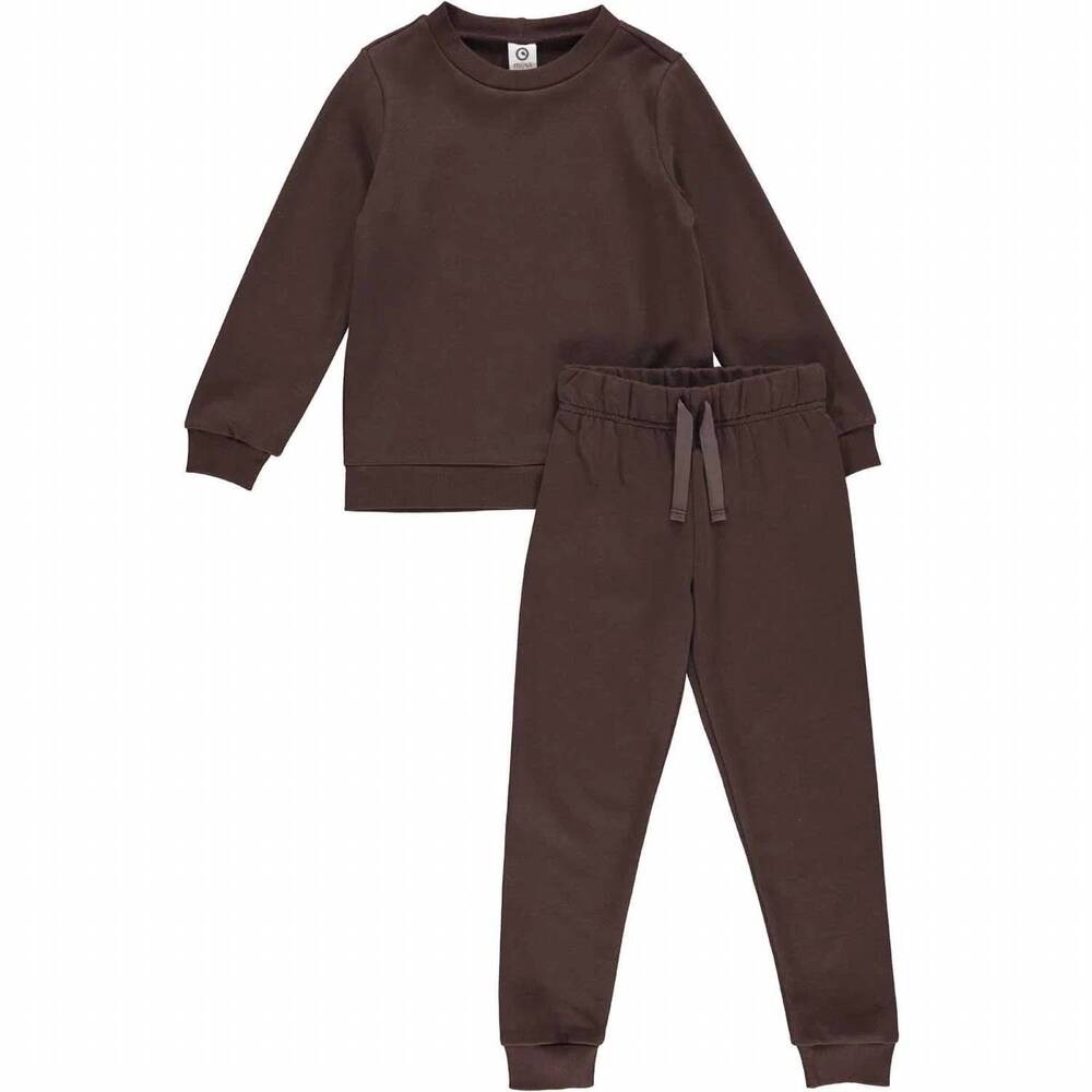 NEW MÜSLI kid's coffee sweat set in brown